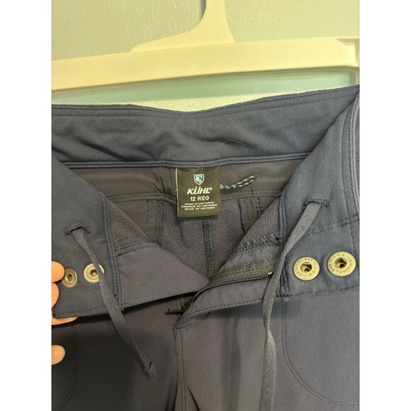 Kuhl Women Transcendr Ankle Nylon Zip Pockets Outdoor Hiking Pants Navy Reg 12 - Picture 14 of 16